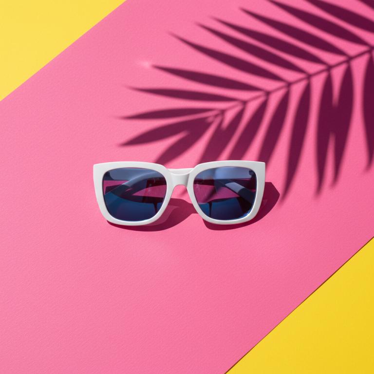 ألوان حية وظلال حادة