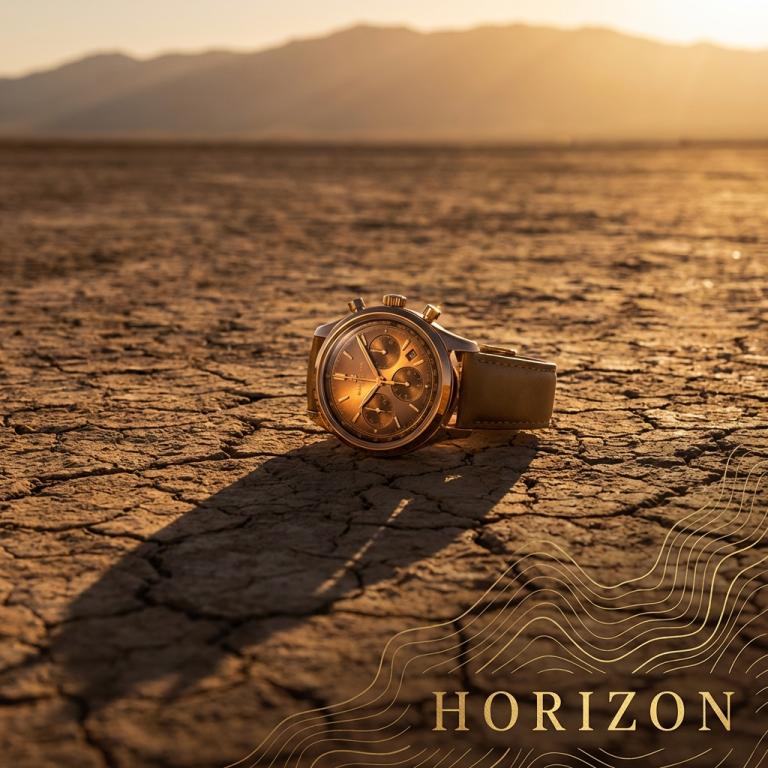 أفق الصحراء الذهبي