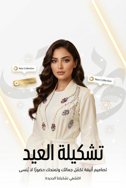 ستايل إشراقة عصرية فاخرة — تصوير منتجات بالذكاء الاصطناعي